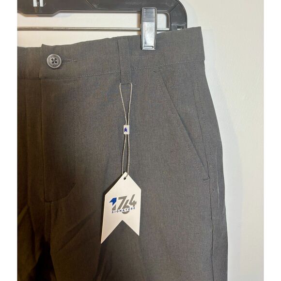 1774 Signature Xander Charcoal Shorts Men’s Size 30 Dress Casual Flat Front NWT - Picture 4 of 5